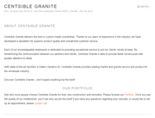 Tablet Screenshot of centsiblegranite.com